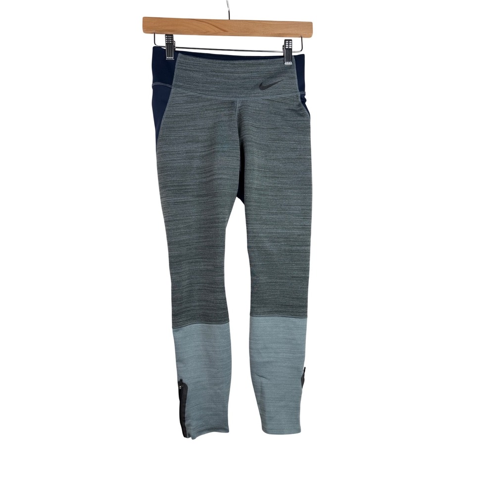 Nike MIdrise Colorblock Leggings size Small‎ Gray/Black